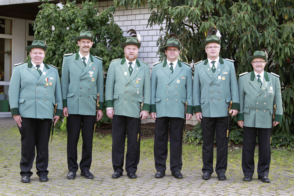 Der aktuelle KSB-Vorstand: (v.l.n.r.) André Arenz, Christian Schulte, Martin Tillmann, Markus Bröcher, Ludger Maiworm und Hubert Schürholz.