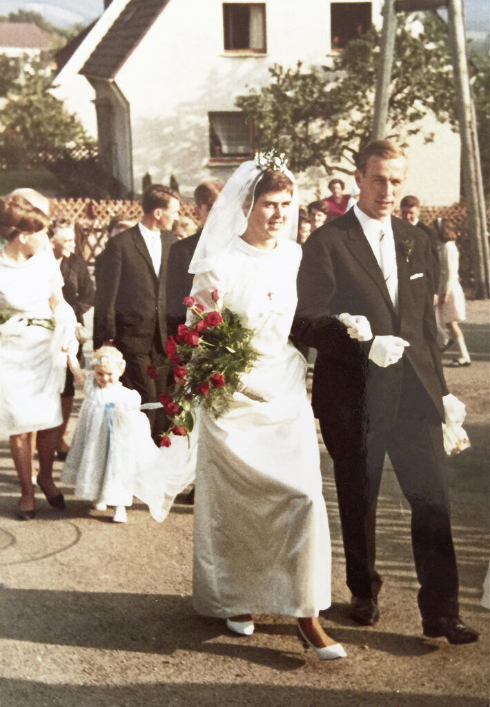 Hochzeit am 16. September 1966. Einige Tage später hatte Josef Pulte den Ring verloren.