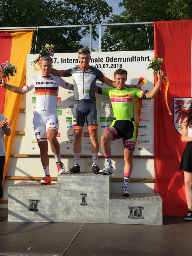 Aaron Grosser - TEAM SAUERLAND - gewann die zweite Etappe der Oderrundfahrt