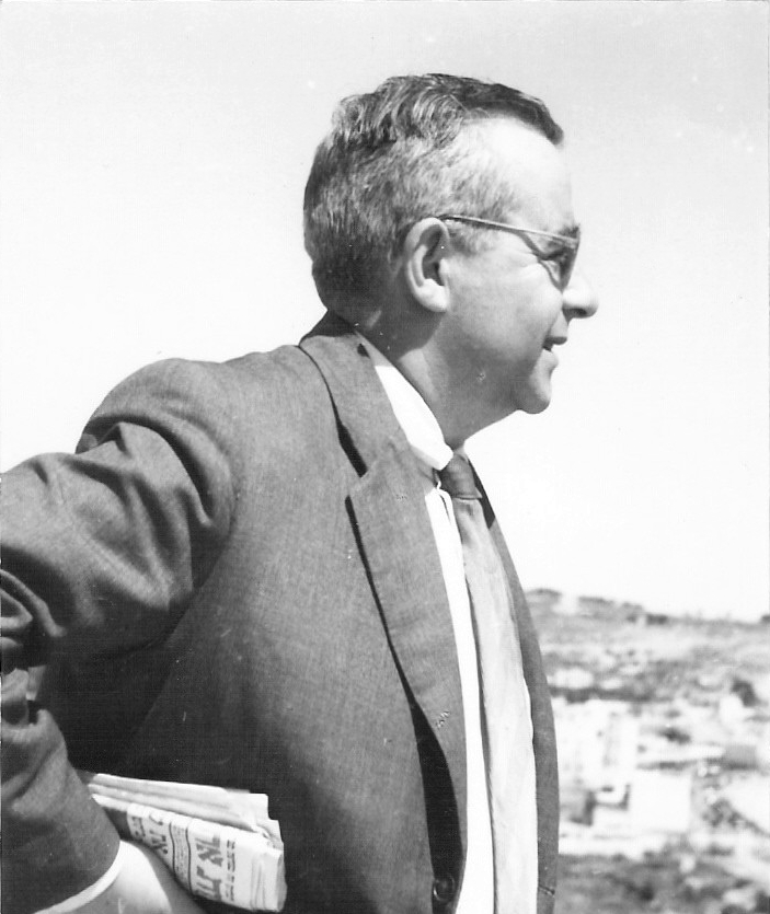 Gabriel Gerhard Stern (1913 - 1983) aus Attendorn blick auf Jerusalem. Foto: Archiv Hartmut Hosenfeld, Attendorn