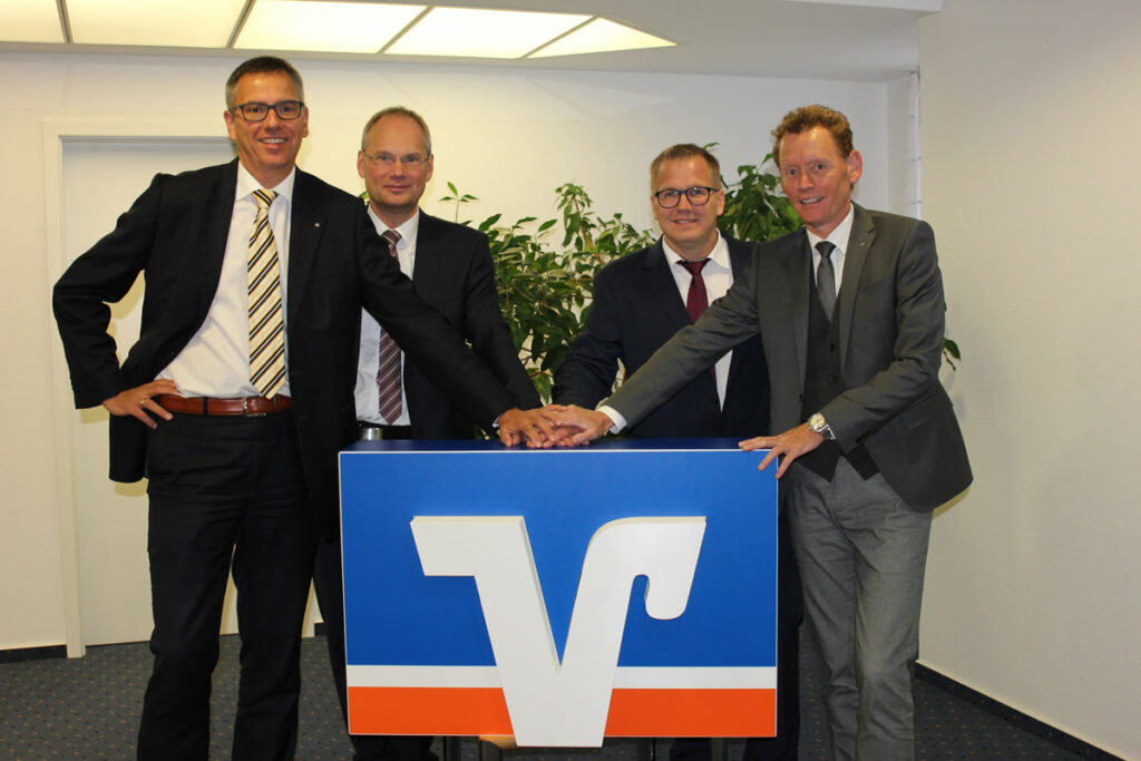 Foto v.l.n.r.:  Dr. Stefan Eckhardt, Mario Tiemann, Christof Schmidt, Dirk Schulte