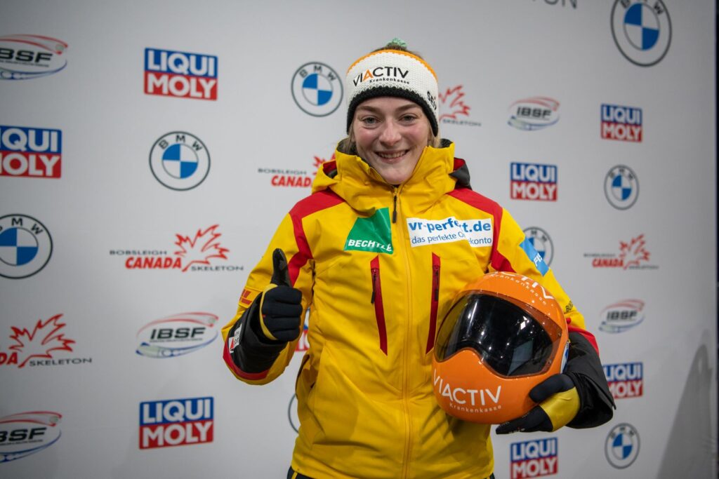 Hannah Neise freute sich in dieser Saison über ihren ersten Weltcup-Sieg in Whistler und war insgesamt mit ihren Ergebnissen, mit Ausnahme der WM in St. Moritz, zufrieden.  – Foto: IBSF/Viesturs Lakis