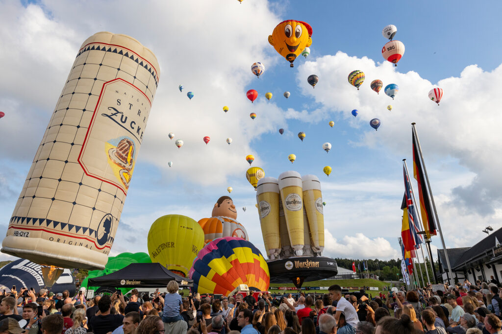 116 Ballone beim ersten Massenstart der WIM 2023